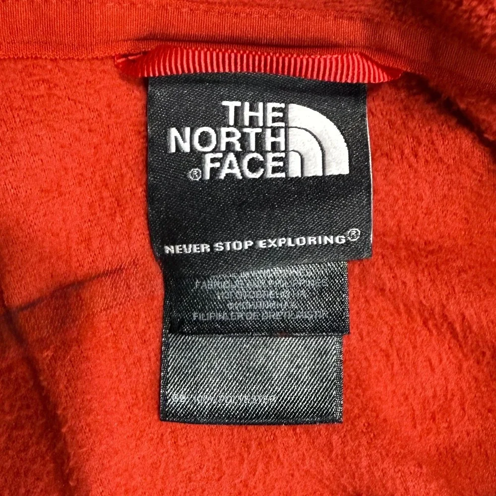 The North Face Fleece Pullover Jacket Mens XL Red Lightweight 1/4 Zip Polartec